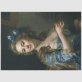 ヴィンテージエフエマデコップウーマンインブルードレス 薄葉紙 (正面)