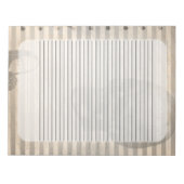 ヴィンテージエフエマハロウィーンスカル幽霊 ノートパッド (正面)