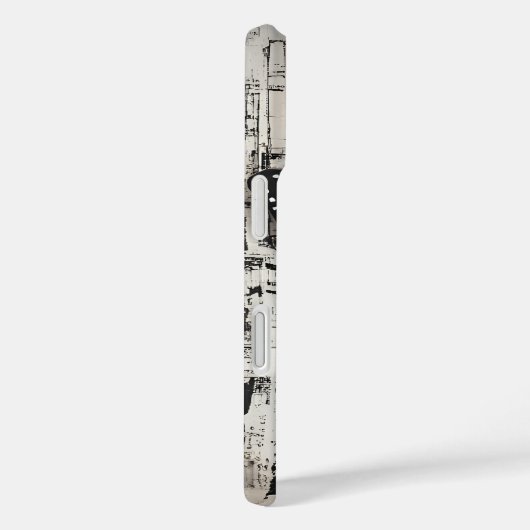 ヴィンテージエフエマバタフライスクラップブックモノグラム Case-Mate iPhoneケース (裏面 / 右)