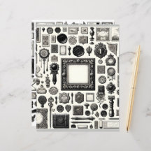 ヴィンテージエフエマラインアートカット&コラージュ紙