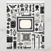 ヴィンテージエフエマラインアートカット&コラージュ紙 (裏面)