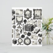 ヴィンテージエフエマラインアートカット&コラージュ紙 (スタンド正面)