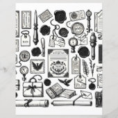 ヴィンテージエフエマラインアートカット&コラージュ紙 (裏面)