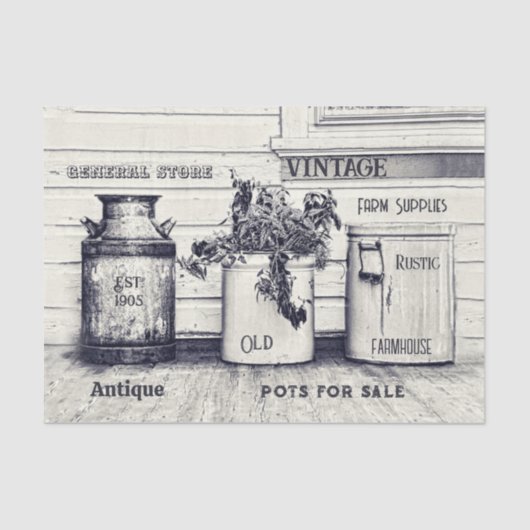 ヴィンテージエフエマ素朴ラカントリージャグ 薄葉紙 (正面)