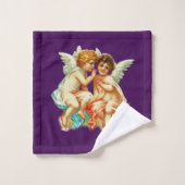 ヴィンテージエフエメラエンジェルチェリュブイラストレーション バスタオルセット (ウォッシュタオル)