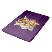 ヴィンテージエフエメラエンジェルチェリュブイラストレーション バスマット (アングル)