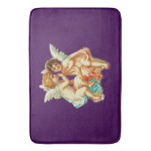 ヴィンテージエフエメラエンジェルチェリュブイラストレーション バスマット (正面縦)