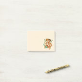 ヴィンテージエフエメラエンジェルチェリュブイラストレーション ポストイット (デスク上)