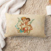 ヴィンテージエフエメラエンジェルチェリュブイラストレーション ランバークッション (ブランケット)