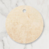 ヴィンテージエフエメラエンジェルチャルーブベビーシャワー フェイバータグ (裏面)