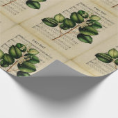 ヴィンテージエフエメラクリスマスカロルオホーリーナイト ラッピングペーパー (角)