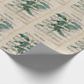 ヴィンテージエフエメラクリスマスソングジンルベルグリーン ラッピングペーパー (角)