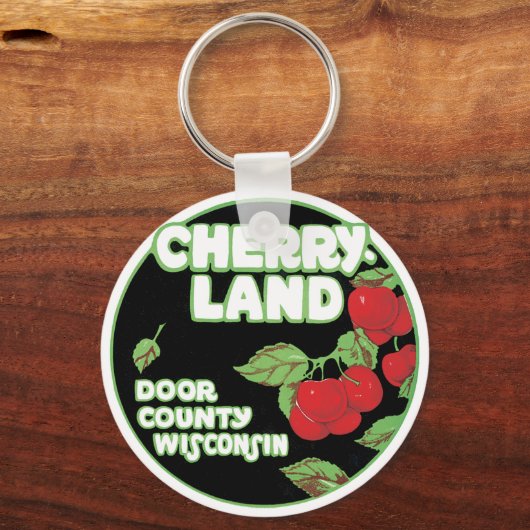 ヴィンテージエフエメラシェリーランドドアカウンティウィスコンシン キーホルダー (裏面)