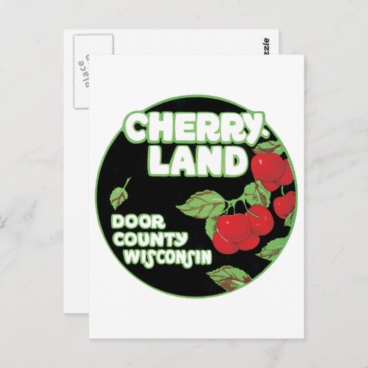 ヴィンテージエフエメラシェリーランドドアカウンティウィスコンシン ポストカード (正面/裏面)