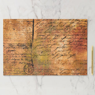 ヴィンテージエフエメラティアウェイランチョンマット ペーパーパッド