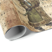 ヴィンテージエフエメラデッキザホールクリスマスカロル ラッピングペーパー (ロールコーナー)