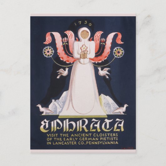 ヴィンテージエプラタペンシルバニアクロースター ポストカード (正面)