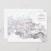 ヴィンテージエベレストの山前地図 ポストカード (正面/裏面)