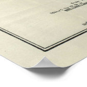 ヴィンテージエベレスト山の地図（1921年） ポスター (角)