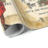 ヴィンテージエペソかわいいキッズクリスマス広告ポスター ラッピングペーパー (ロールコーナー)