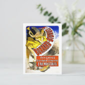 ヴィンテージエポックフランスのポスタープリンタCheret ポストカード (スタンド正面)