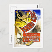 ヴィンテージエポックフランスのポスタープリンタCheret ポストカード (正面/裏面)