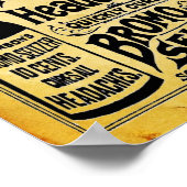 ヴィンテージエマーソンズブロモセルツァープリント ポスター (角)