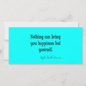 ヴィンテージエマーソンハピネス引用文ネオンブルーティール(緑がかった色) (正面)