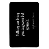 ヴィンテージエマーソンハピネス感動的引用文 マグネット (縦)