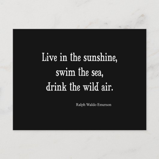 ヴィンテージエマーソンライブインサンシャイン引用文 ポストカード (正面)