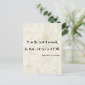 ヴィンテージエマーソン感動的引用文 ポストカード (スタンド正面)