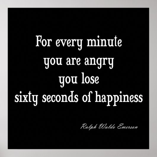 ヴィンテージエマーソ感動的ンハピネス引用文 ポスター (正面)