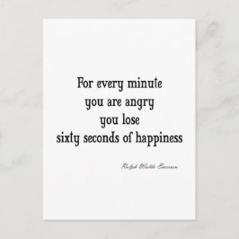 ヴィンテージエマーソ感動的ンハピネス引用文 ポストカード