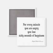 ヴィンテージエマーソ感動的ンハピネス引用文 マグネット (正面/裏面)