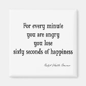 ヴィンテージエマーソ感動的ンハピネス引用文 マグネット (正面)