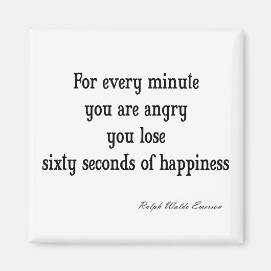 ヴィンテージエマーソ感動的ンハピネス引用文 マグネット (正面)