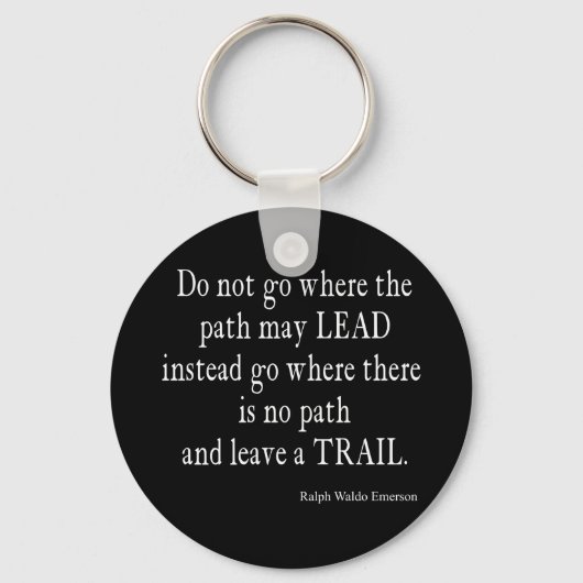 ヴィンテージエマーソ感動的ンリーダーシップ引用文 キーホルダー (正面)