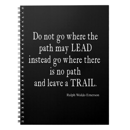 ヴィンテージエマーソ感動的ンリーダーシップ引用文 ノートブック (正面)