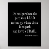 ヴィンテージエマーソ感動的ンリーダーシップ引用文 ポスター (正面)