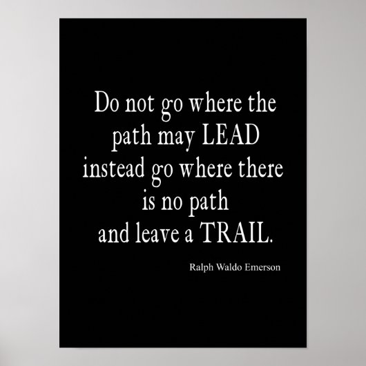 ヴィンテージエマーソ感動的ンリーダーシップ引用文 ポスター (正面)