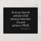 ヴィンテージエマーソ感動的ンリーダーシップ引用文 ポストカード (正面)