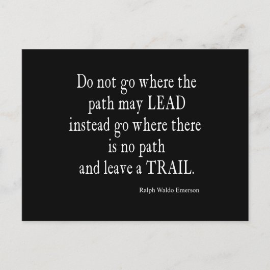 ヴィンテージエマーソ感動的ンリーダーシップ引用文 ポストカード (正面)