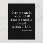 ヴィンテージエマーソ感動的ンリーダーシップ引用文 ポストカード (正面)