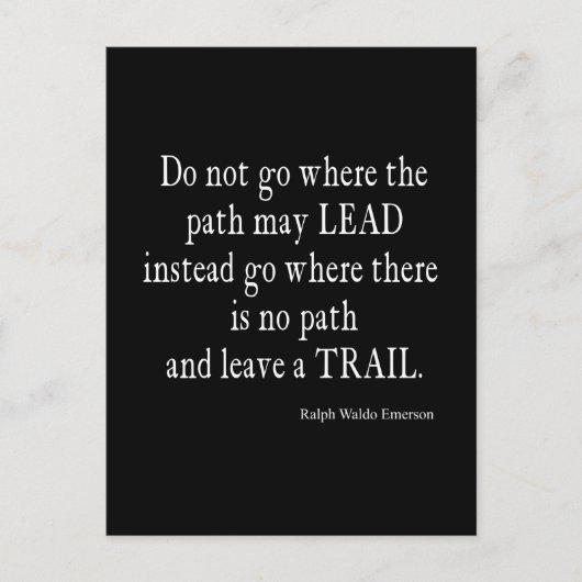 ヴィンテージエマーソ感動的ンリーダーシップ引用文 ポストカード (正面)