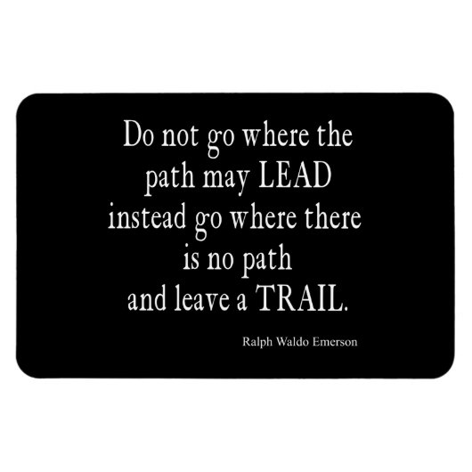 ヴィンテージエマーソ感動的ンリーダーシップ引用文 マグネット (横)