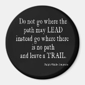 ヴィンテージエマーソ感動的ンリーダーシップ引用文 マグネット (正面)