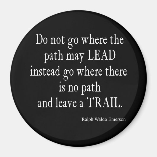 ヴィンテージエマーソ感動的ンリーダーシップ引用文 マグネット (正面)