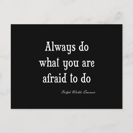 ヴィンテージエマーソ感動的ン勇気引用文 ポストカード (正面)