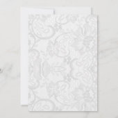 ヴィンテージエメラルドグリーンリボンレースキンセアニラ 招待状 (裏面)