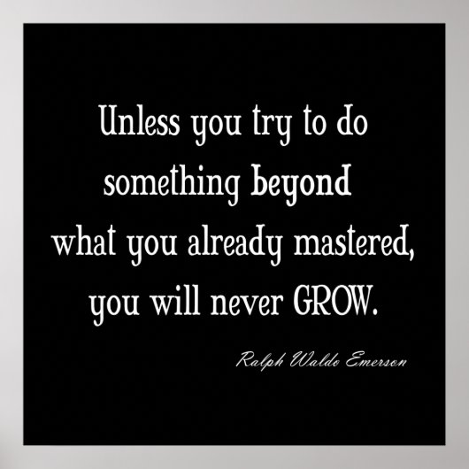 ヴィンテージエメ感動的ルソン成長優先引用文 ポスター (正面)